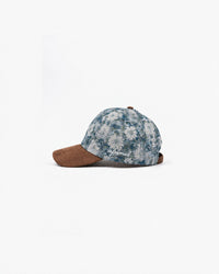 Floral RF Hat in Floral Blue, side view